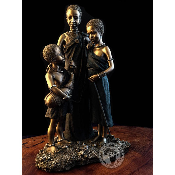 Kesho Morani African Figurine Bronze Sculpture