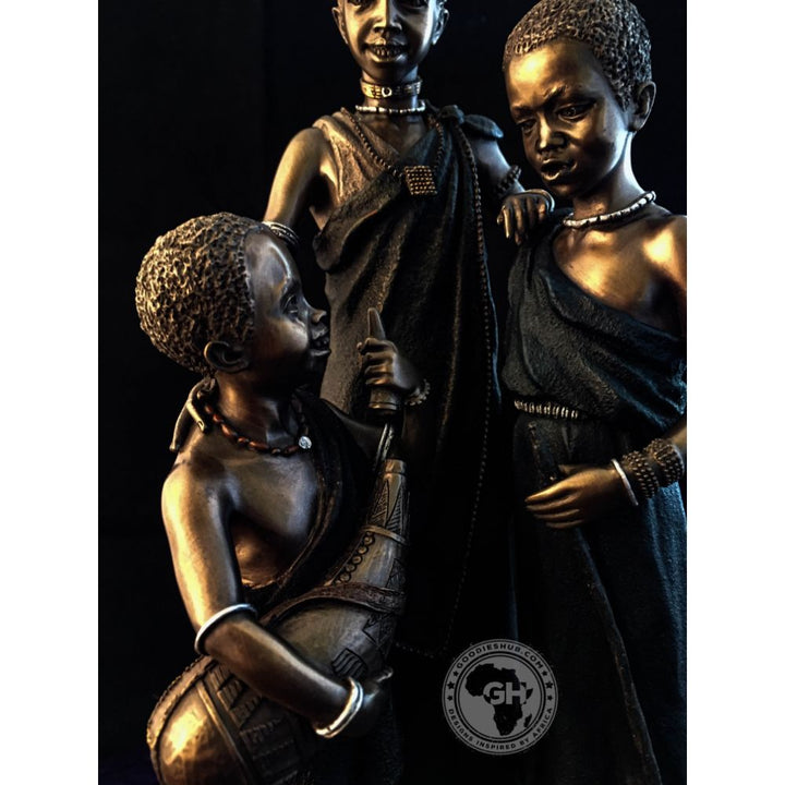 Kesho Morani African Figurine Bronze Sculpture