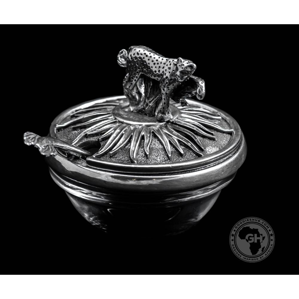 Leopard Lid Bowl And Spoon - Earthangel