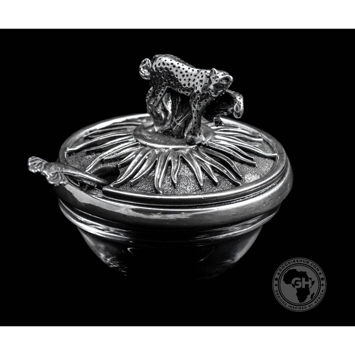 Leopard Lid Bowl And Spoon - Earthangel