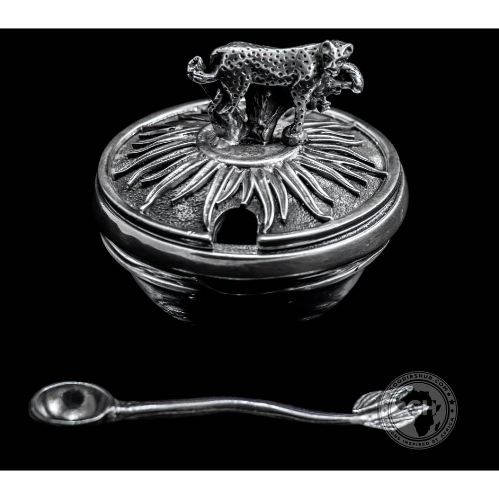 Leopard Lid Bowl And Spoon - Earthangel