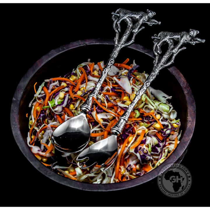Leopard Salad Server - Earthangel