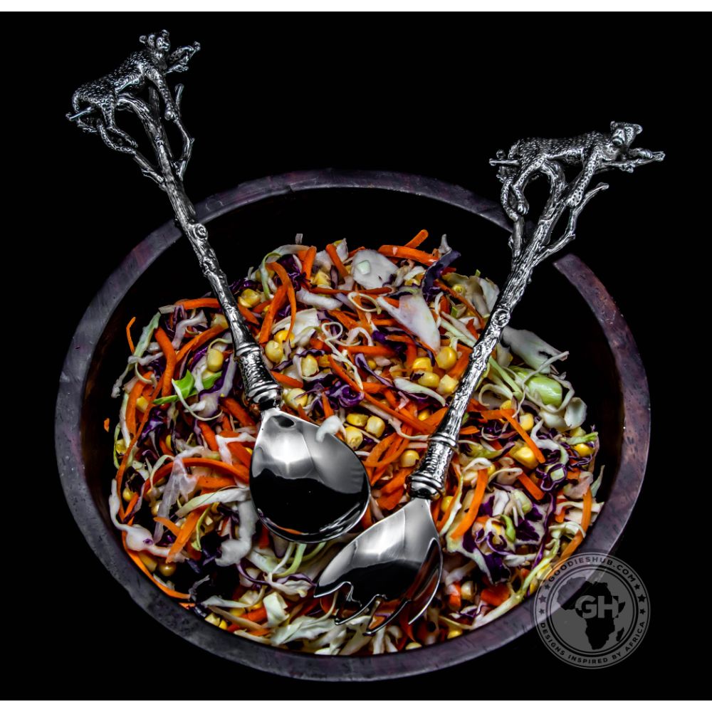 Leopard Salad Server - Earthangel
