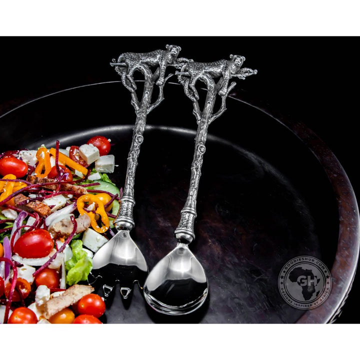 Leopard Salad Server - Earthangel
