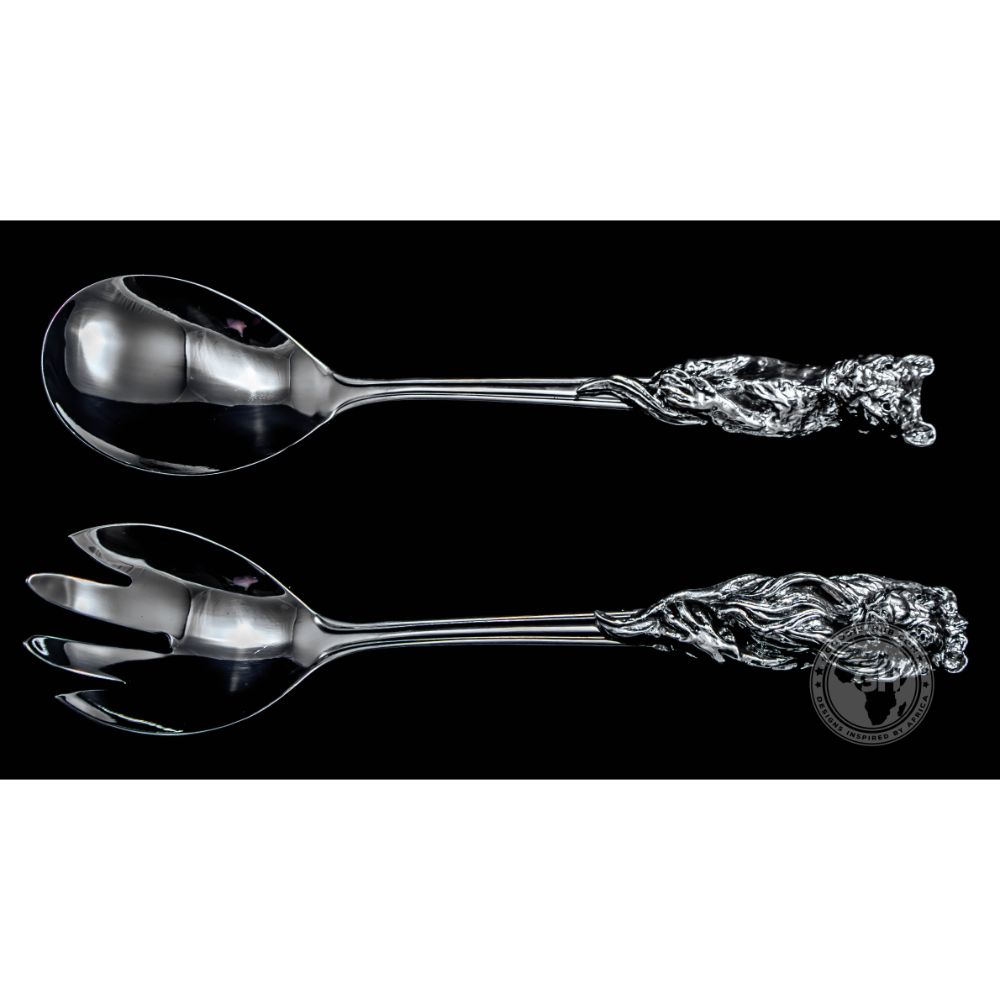 Lion Salad Servers - Earthangel