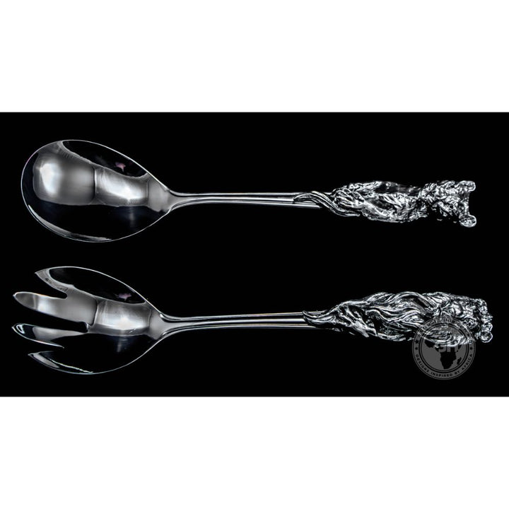Lion Salad Servers - Earthangel