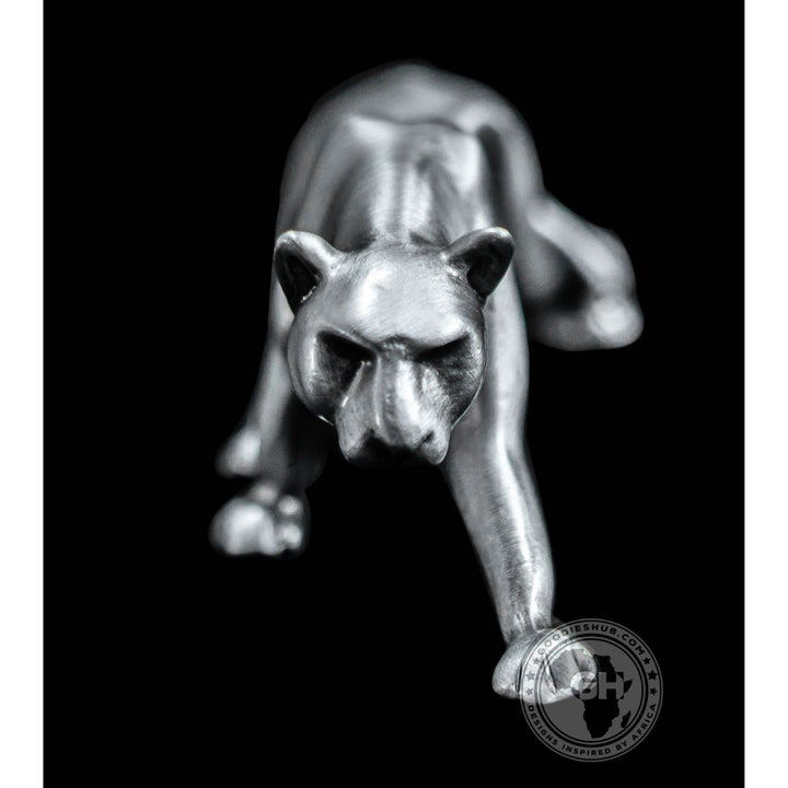 Lioness walking Pewter Sculpture