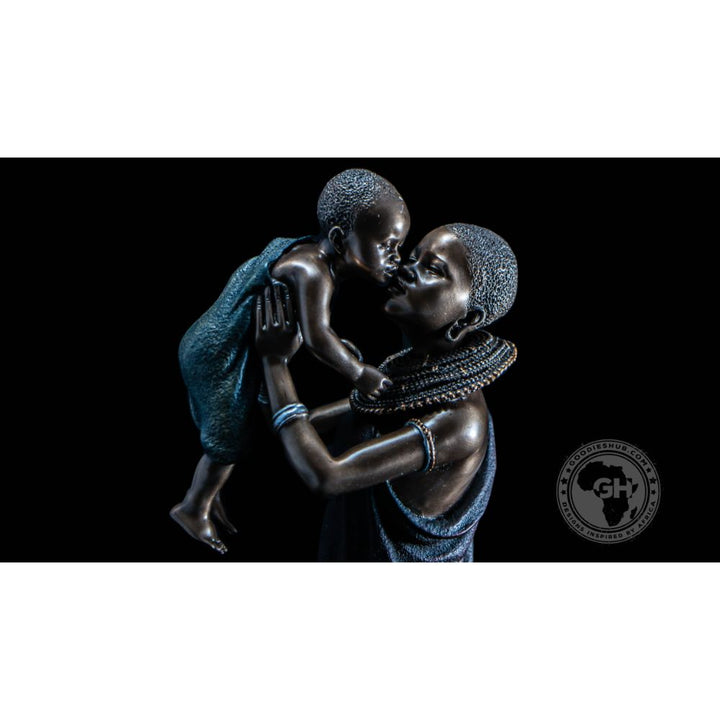 Mathee African Figurine Bronze Sculpture