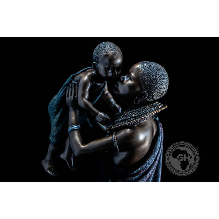 Mathee African Figurine Bronze Sculpture