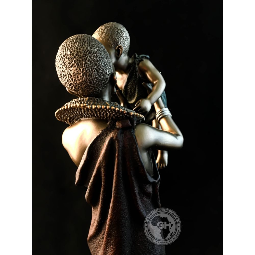 Mathee African Figurine Bronze Sculpture