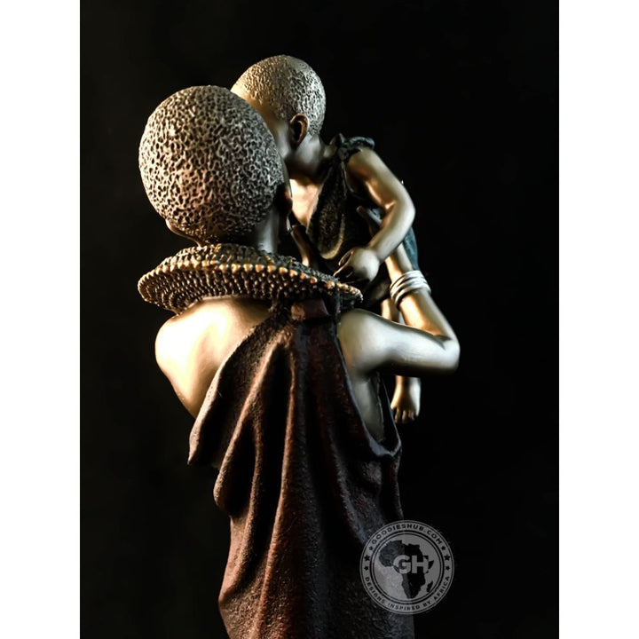 Mathee African Figurine Bronze Sculpture