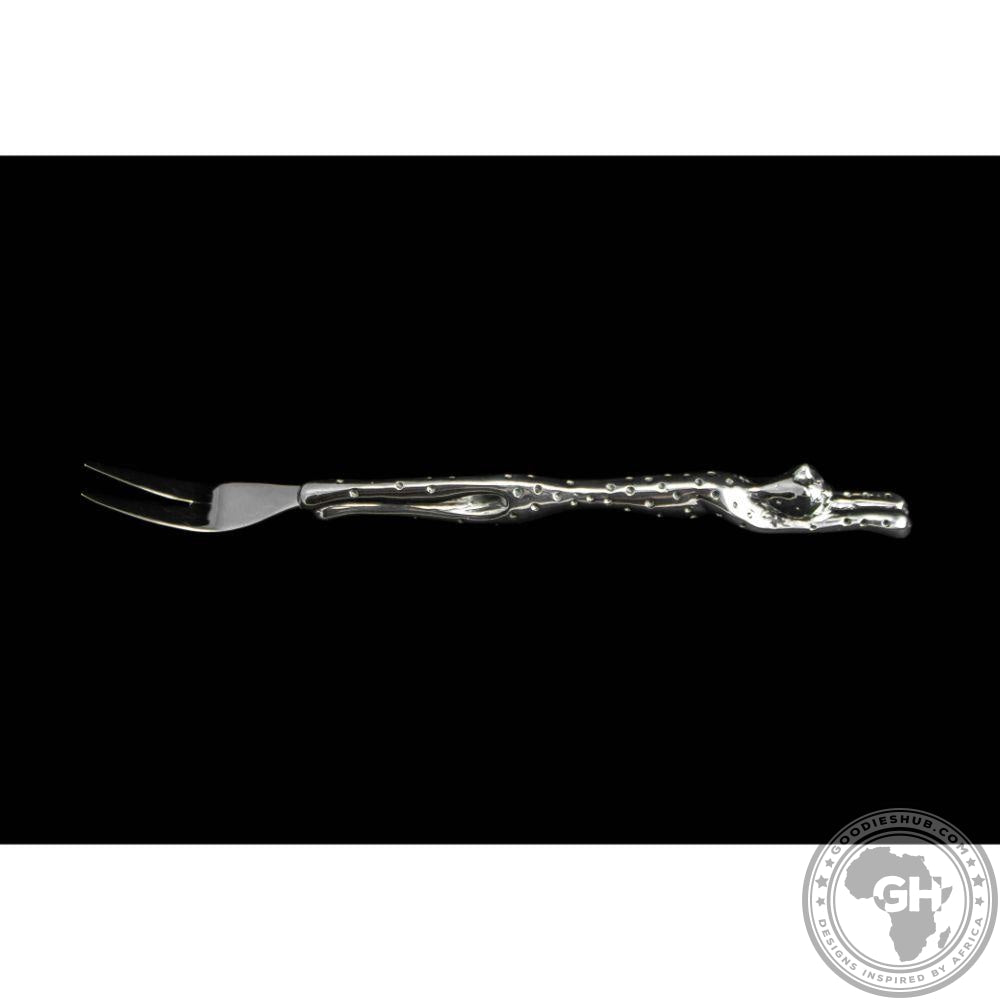 Mini Serving Fork (213mm) - Cheetah Africa Collection - Diana Carmichael