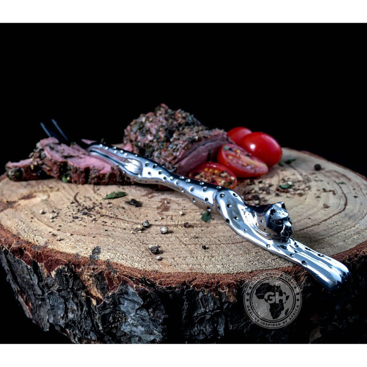 Mini Serving Fork (213mm) - Cheetah Africa Collection - Diana Carmichael