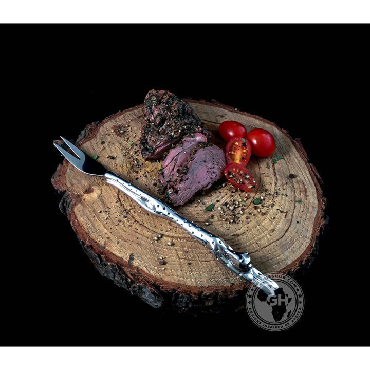 Mini Serving Fork (213mm) - Cheetah Africa Collection - Diana Carmichael