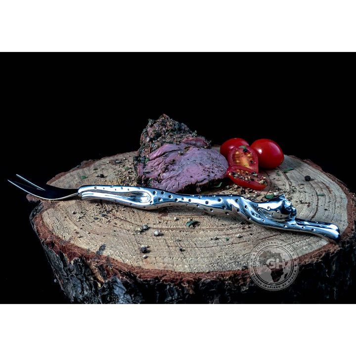 Mini Serving Fork (213mm) - Cheetah Africa Collection - Diana Carmichael