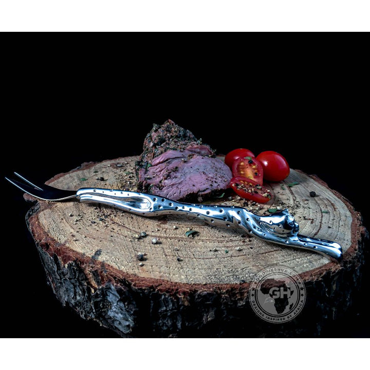 Mini Serving Fork (213mm) - Cheetah Africa Collection - Diana Carmichael