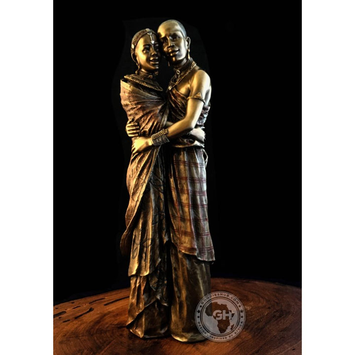 Moja African Figurine Bronze Sculpture