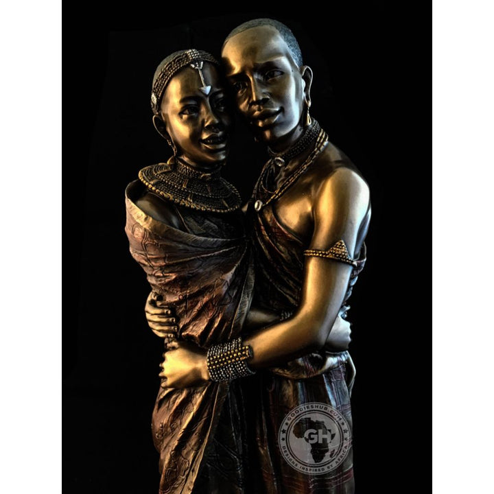 Moja African Figurine Bronze Sculpture
