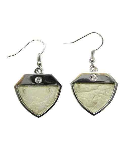 Ostrich Leather Earring - Soia