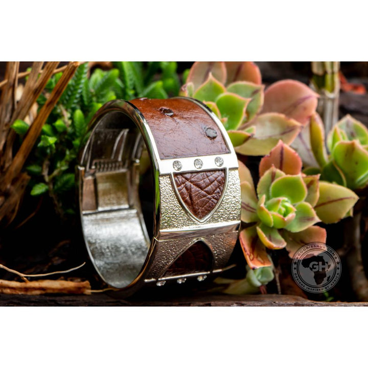 Bangle - Ostrich Leather- Kango Tabac