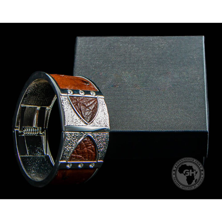 Bangle - Ostrich Leather- Kango Tabac