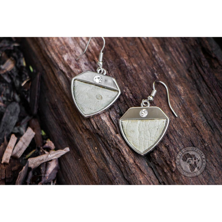 Ostrich Leather Earring - Soia