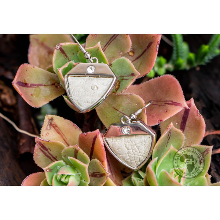 Ostrich Leather Earring - Soia