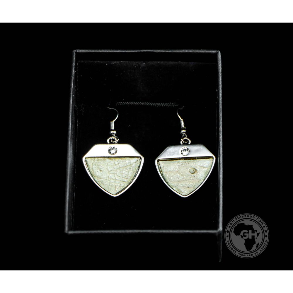 Ostrich Leather Earring - Soia