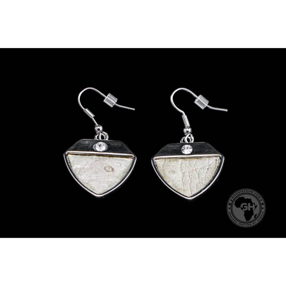 Ostrich Leather Earring - Soia
