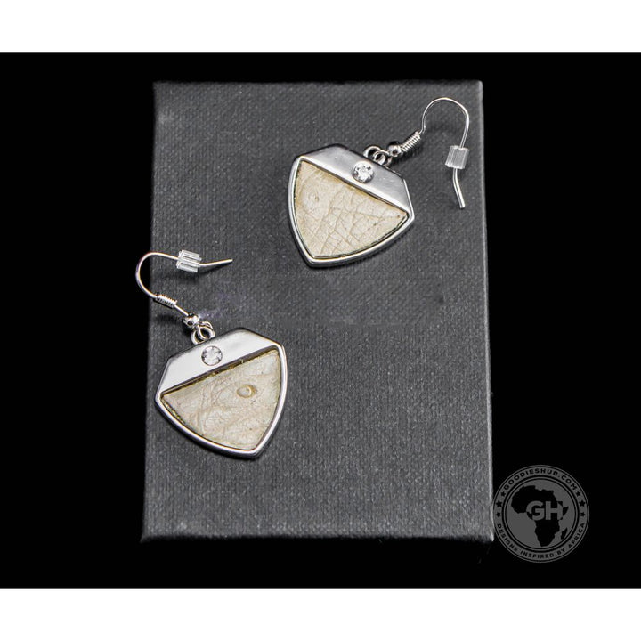 Ostrich Leather Earring - Soia