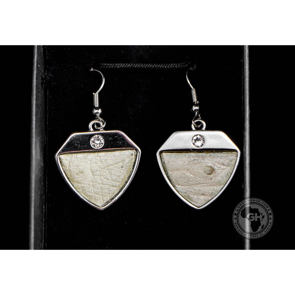 Ostrich Leather Earring - Soia