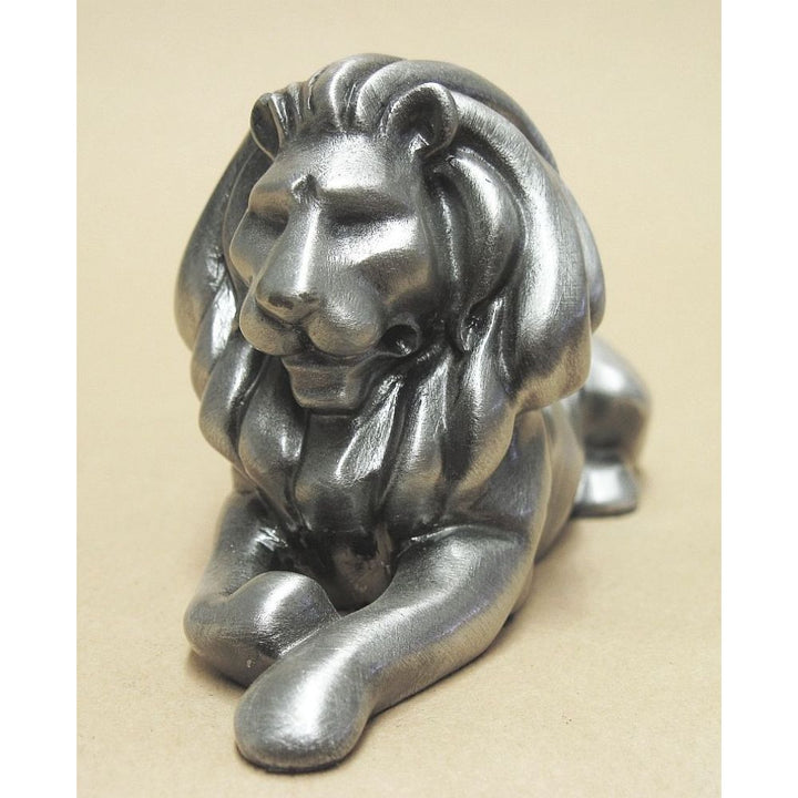 Lion Lying Pewter Sculpture