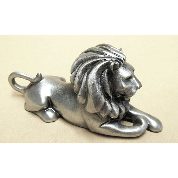 Lion Lying Pewter Sculpture