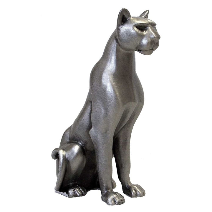 Lioness sitting Pewter Sculpture
