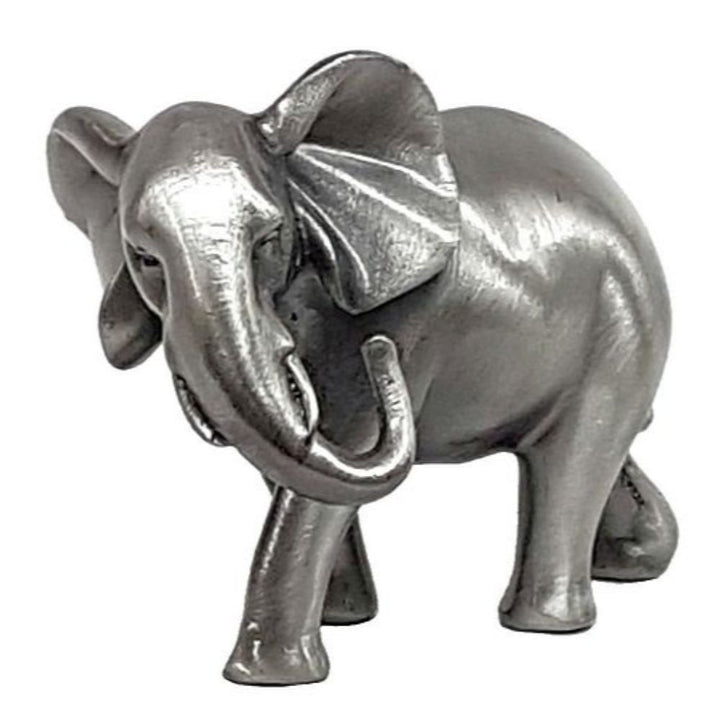 Elephant Trunk Down Pewter Sculpture