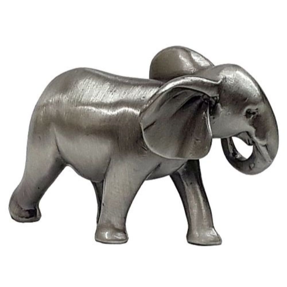 Elephant Trunk Down Pewter Sculpture