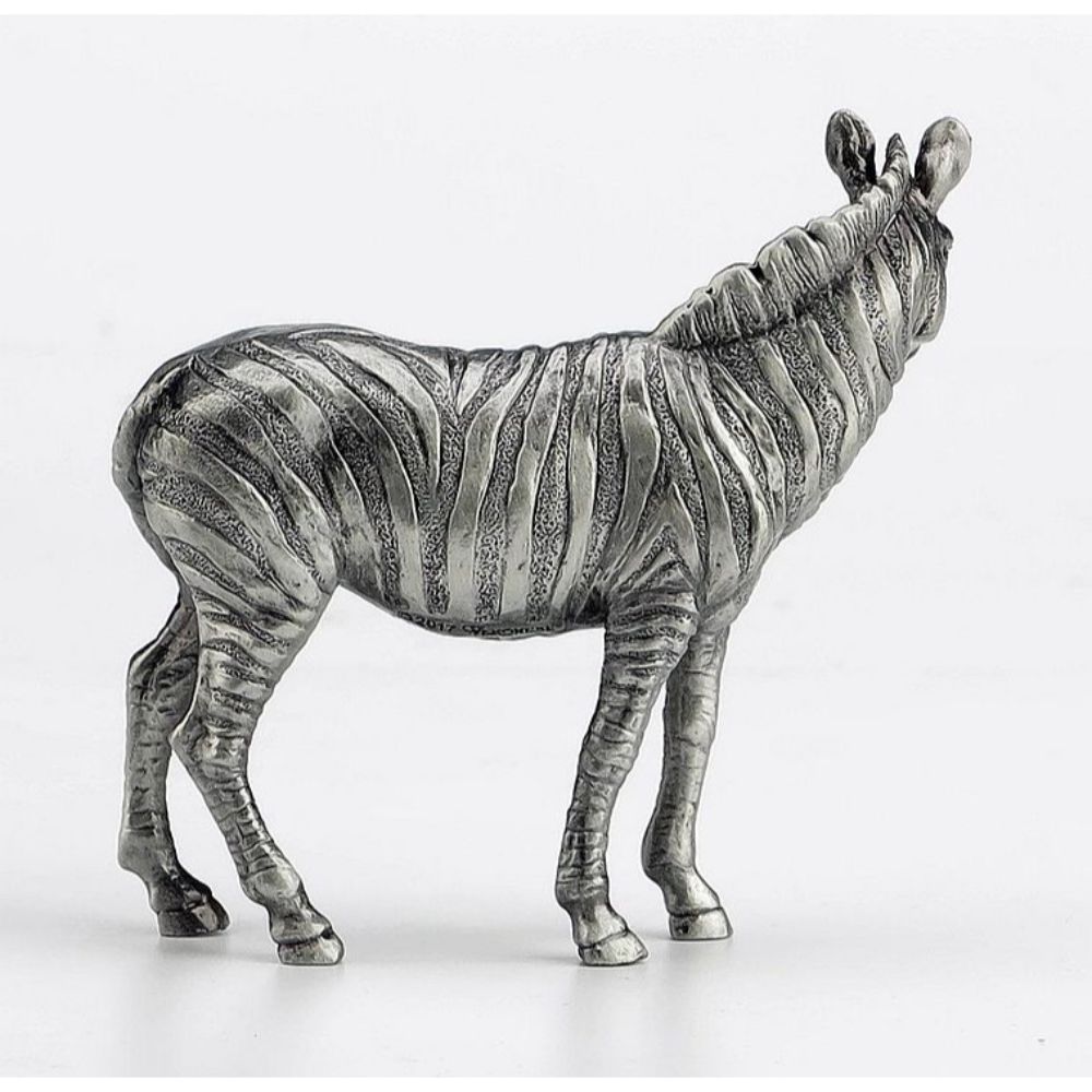 Zebra Pewter Sculpture
