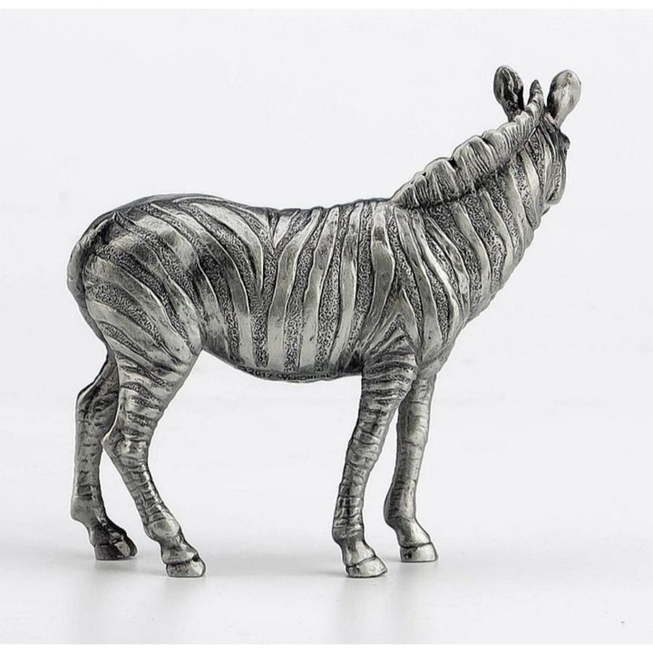 Zebra Pewter Sculpture