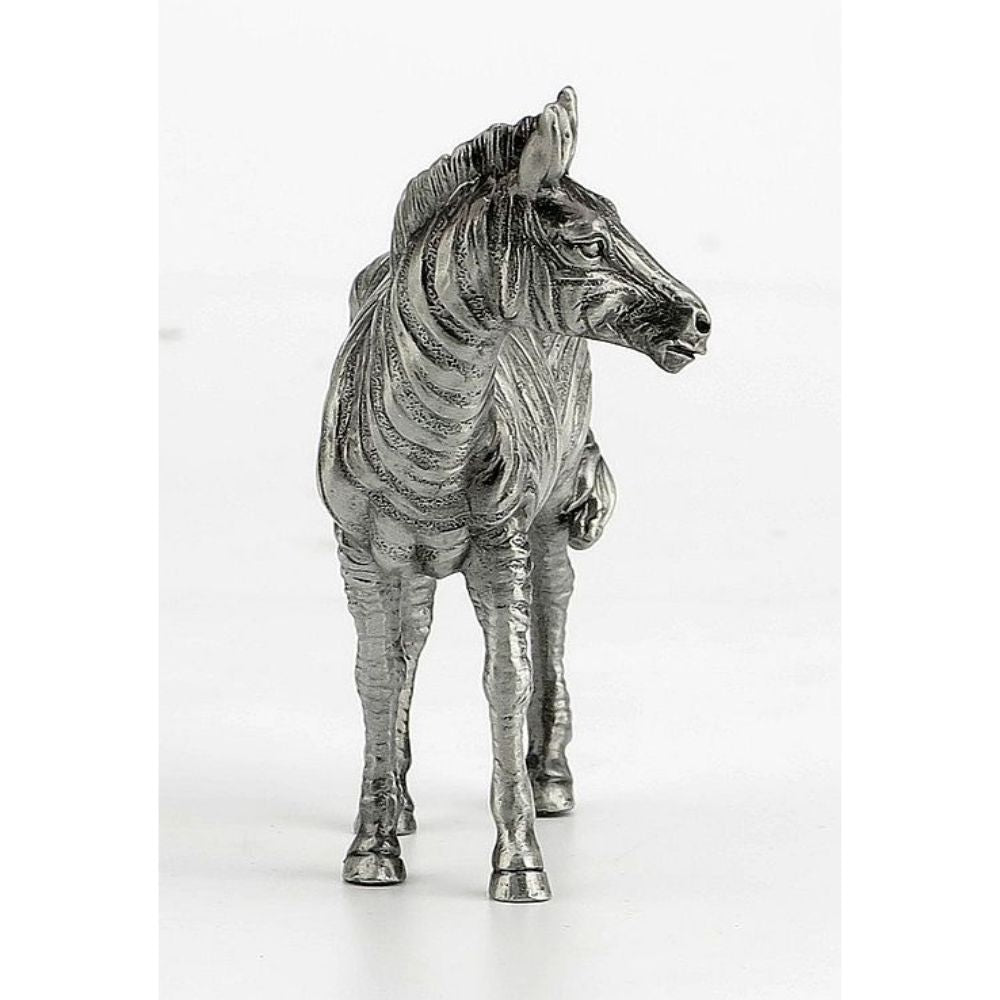 Zebra Pewter Sculpture