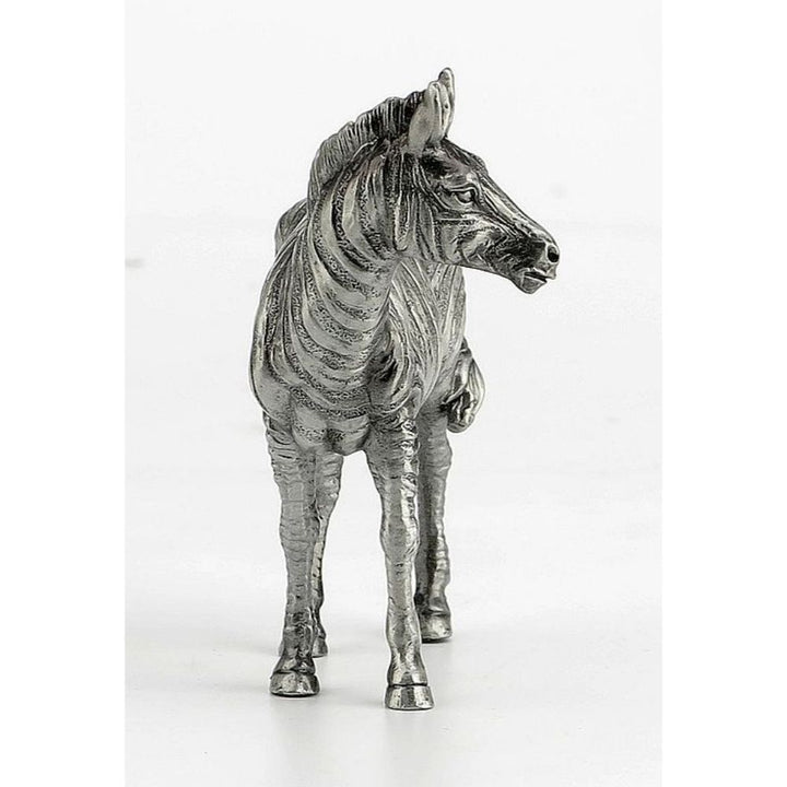 Zebra Pewter Sculpture