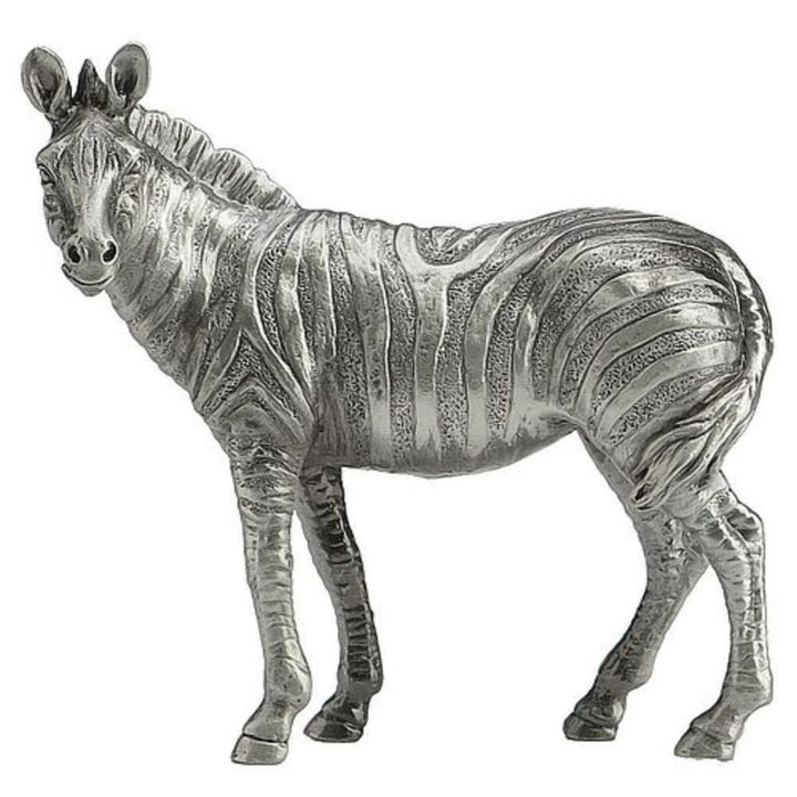 Zebra Pewter Sculpture