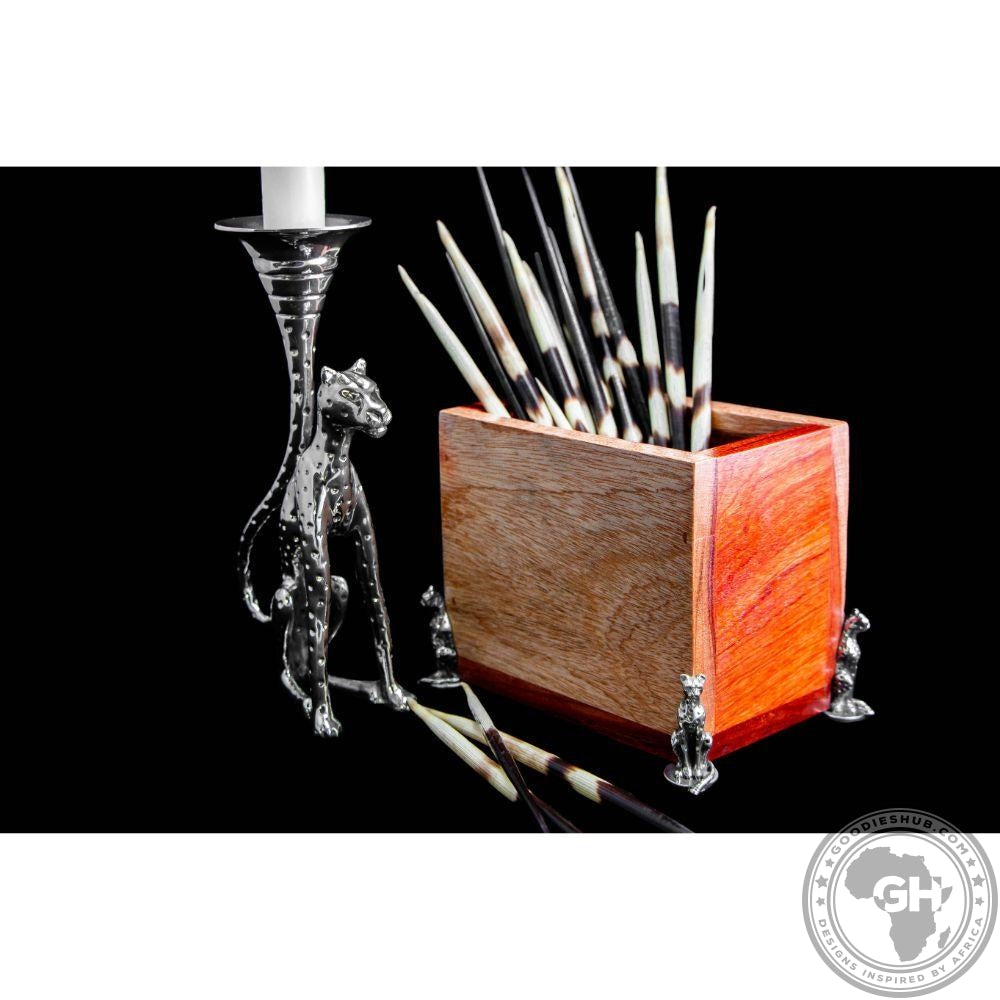 Pen Holder - Cheetah Africa Collection - Diana Carmichael