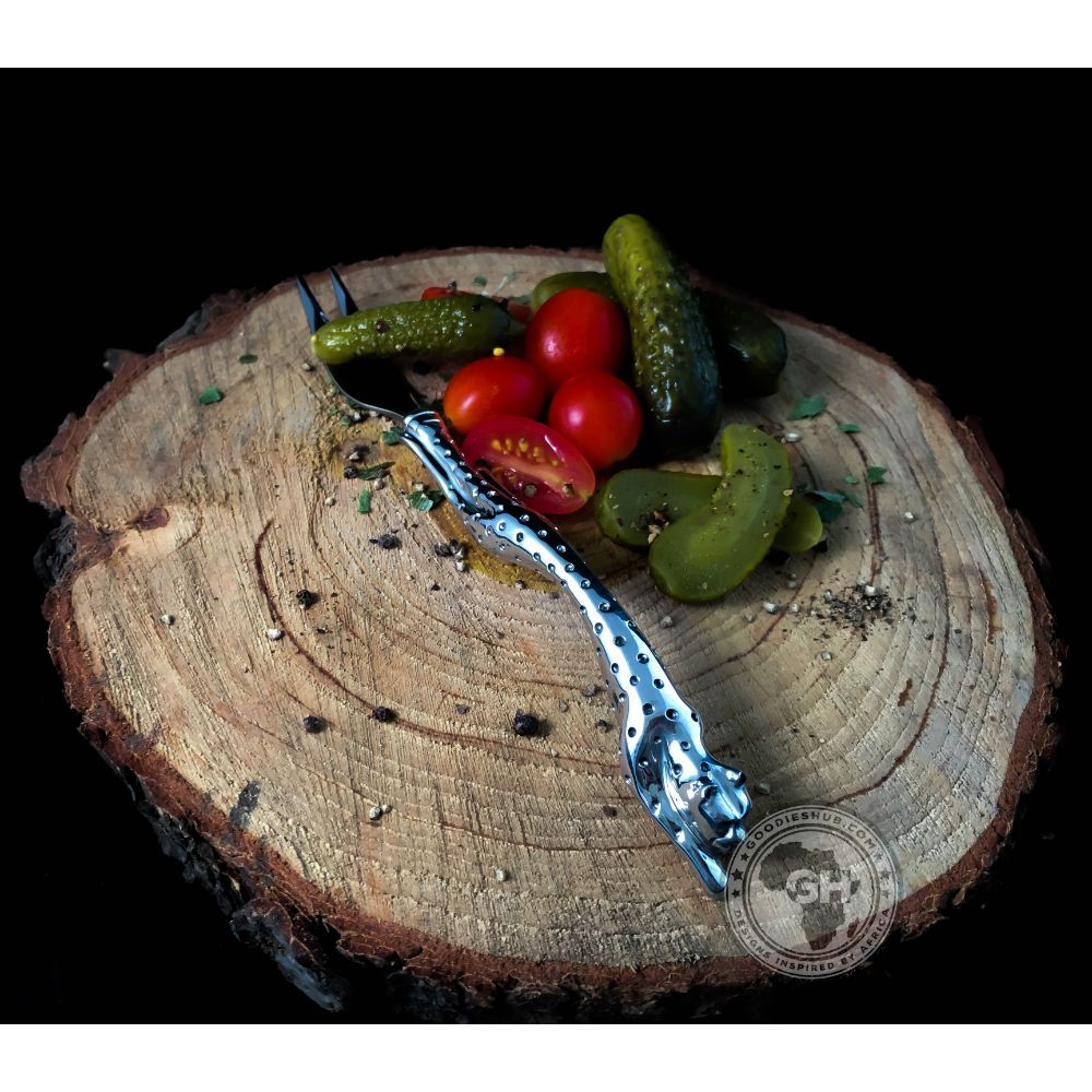 Pickle Fork (175mm) - Cheetah Africa Collection - Diana Carmichael