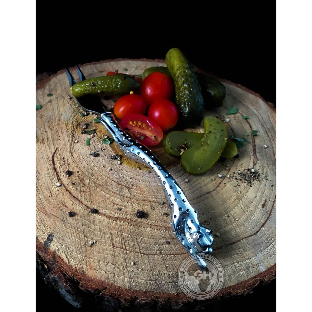 Pickle Fork (175mm) - Cheetah Africa Collection - Diana Carmichael