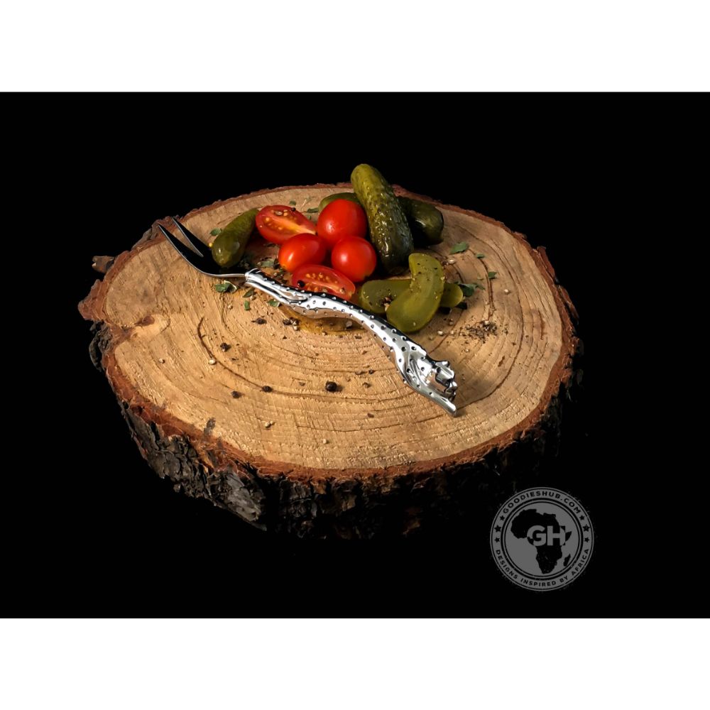 Pickle Fork (175mm) - Cheetah Africa Collection - Diana Carmichael
