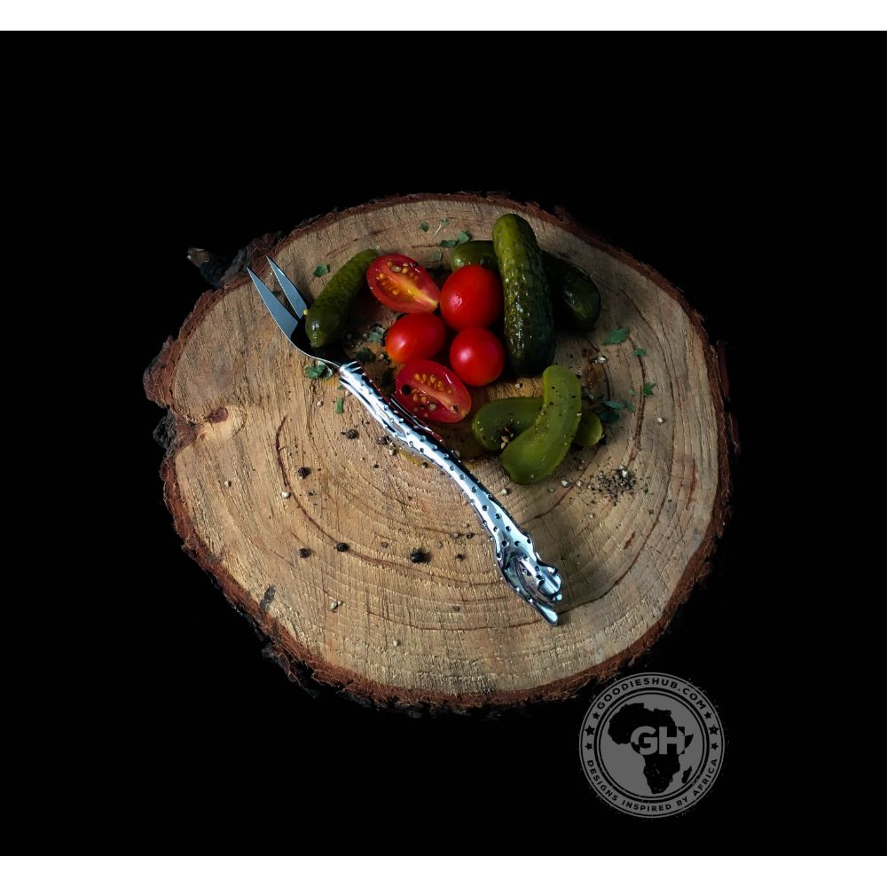 Pickle Fork (175mm) - Cheetah Africa Collection - Diana Carmichael