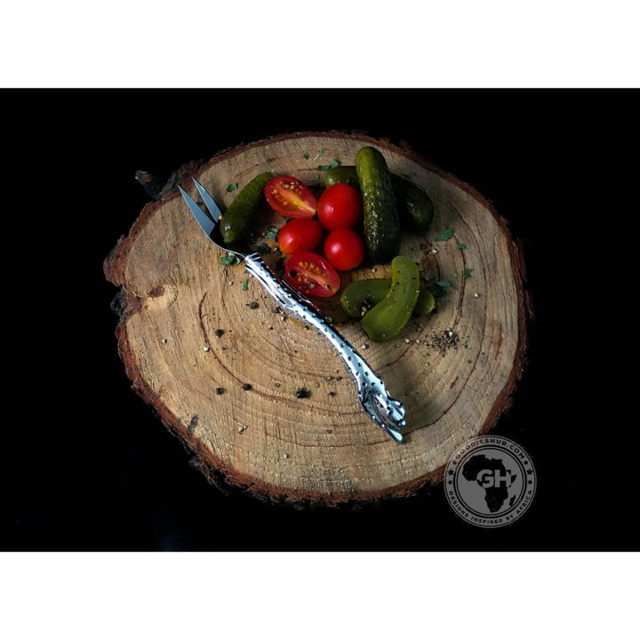 Pickle Fork (175mm) - Cheetah Africa Collection - Diana Carmichael
