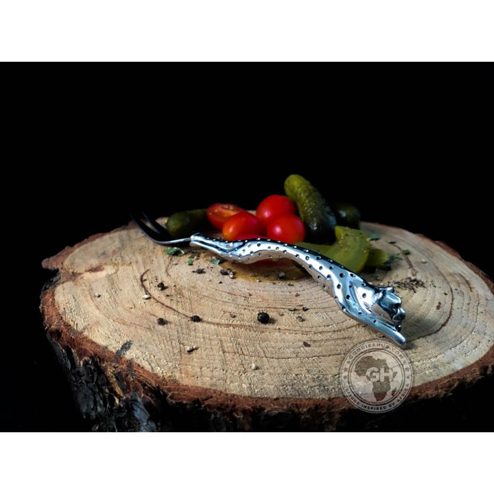 Pickle Fork (175mm) - Cheetah Africa Collection - Diana Carmichael
