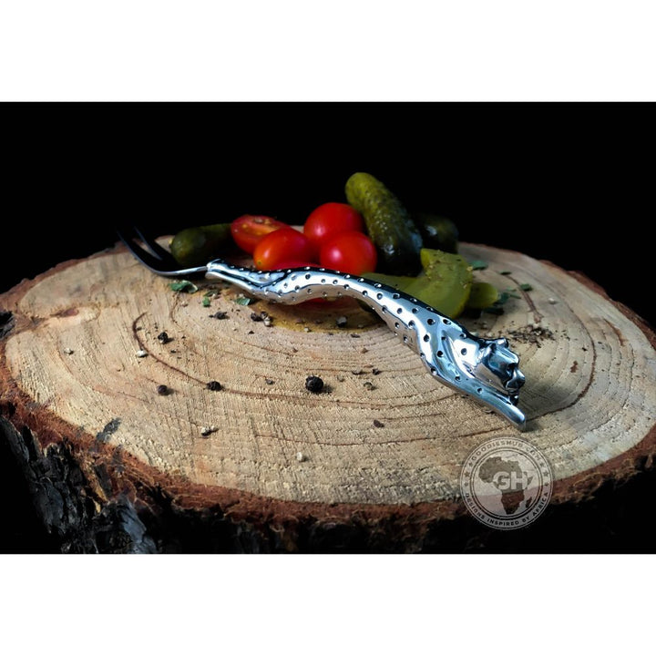Pickle Fork (175mm) - Cheetah Africa Collection - Diana Carmichael