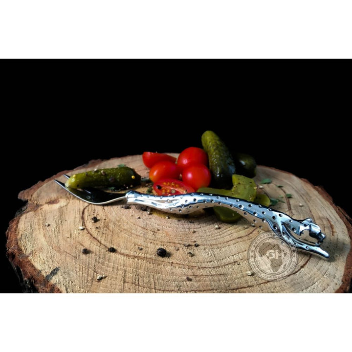Pickle Fork (175mm) - Cheetah Africa Collection - Diana Carmichael